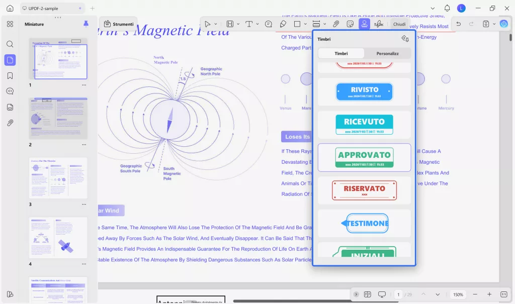 stamps provided by updf