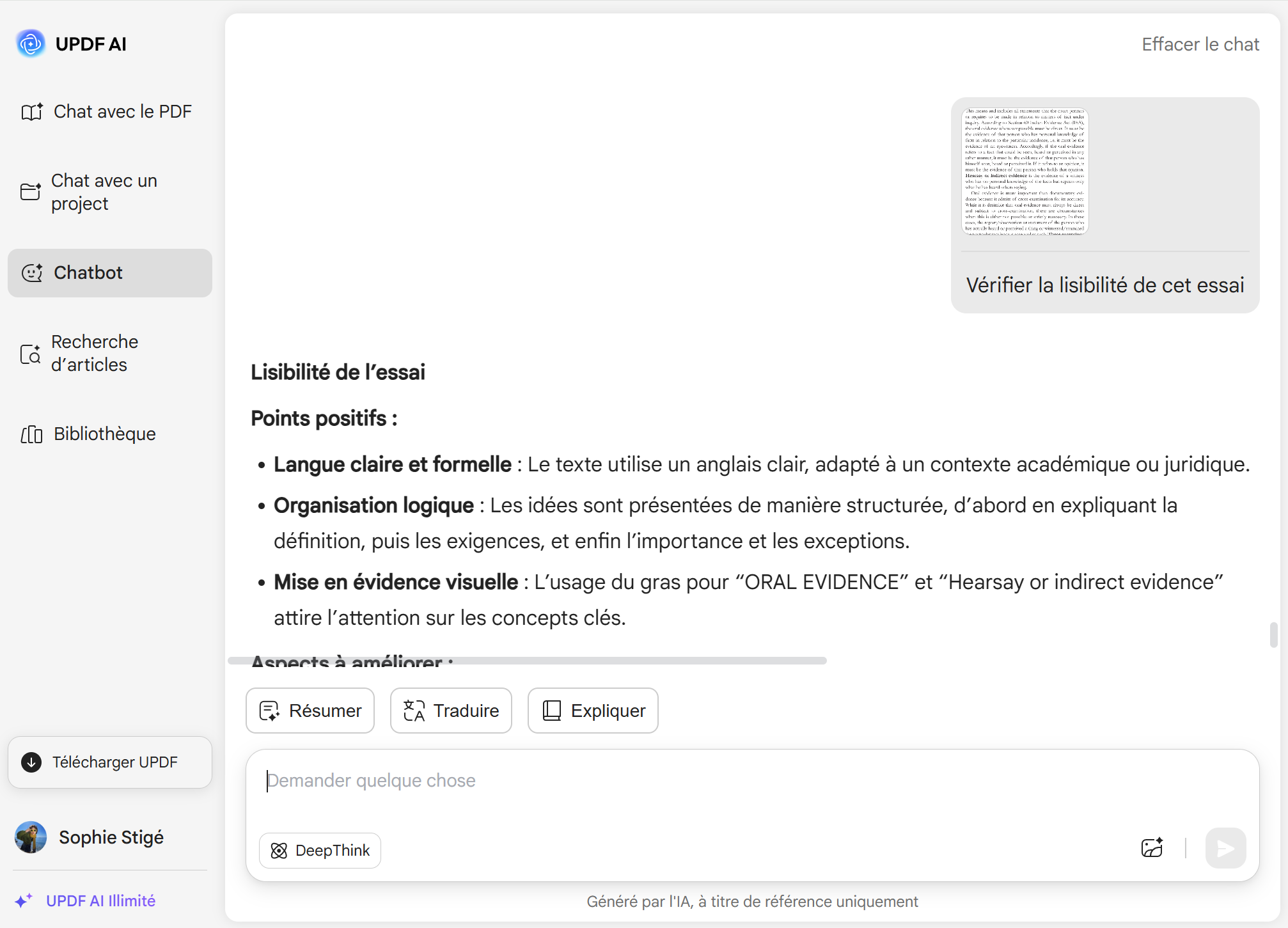 check the readability