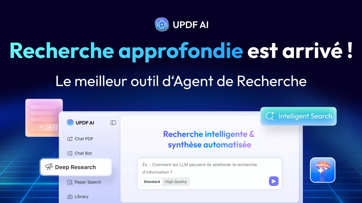 UPDF a lancé un agent de recherche approfondie propulsé par l'IA.