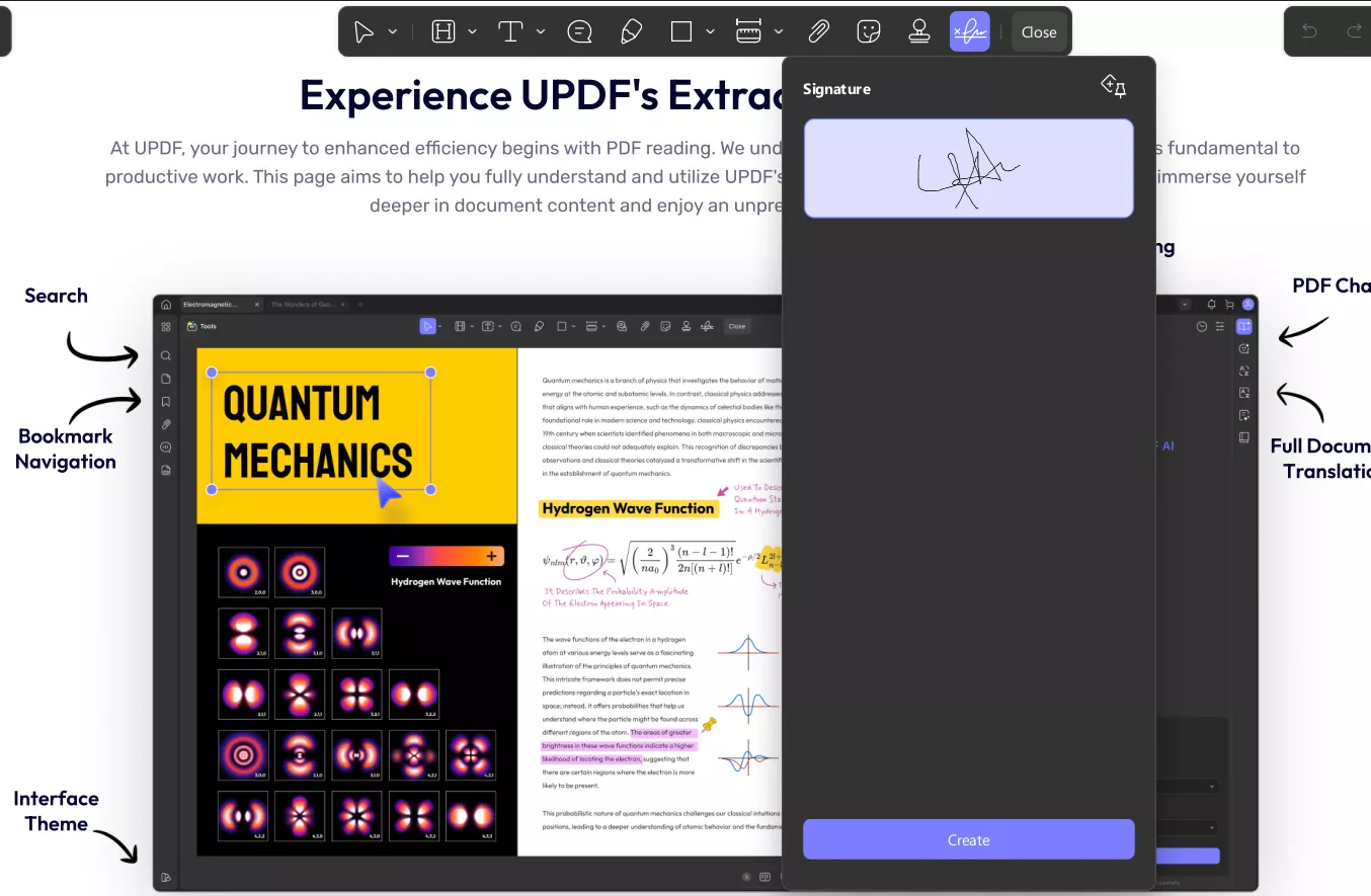 Using Signature Feature on UPDF