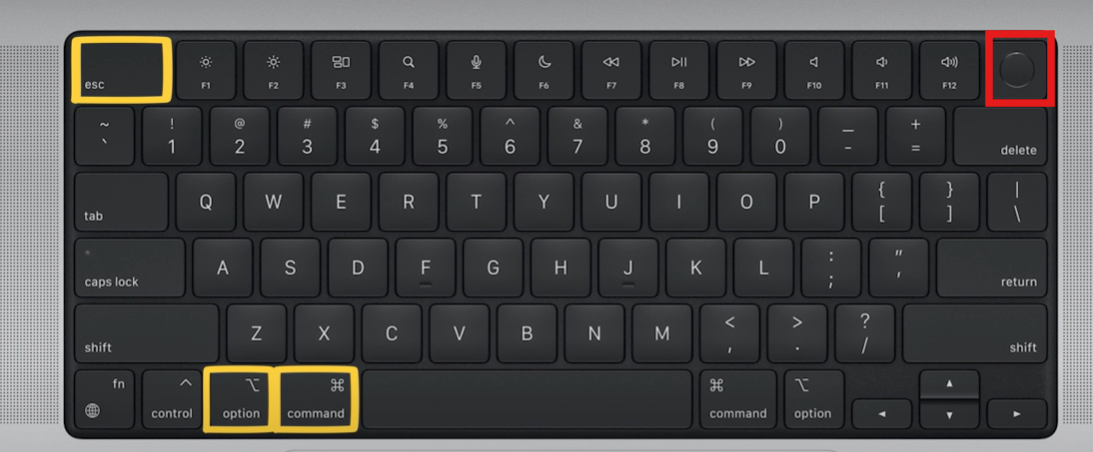 Force Restart on Mac using hard key
