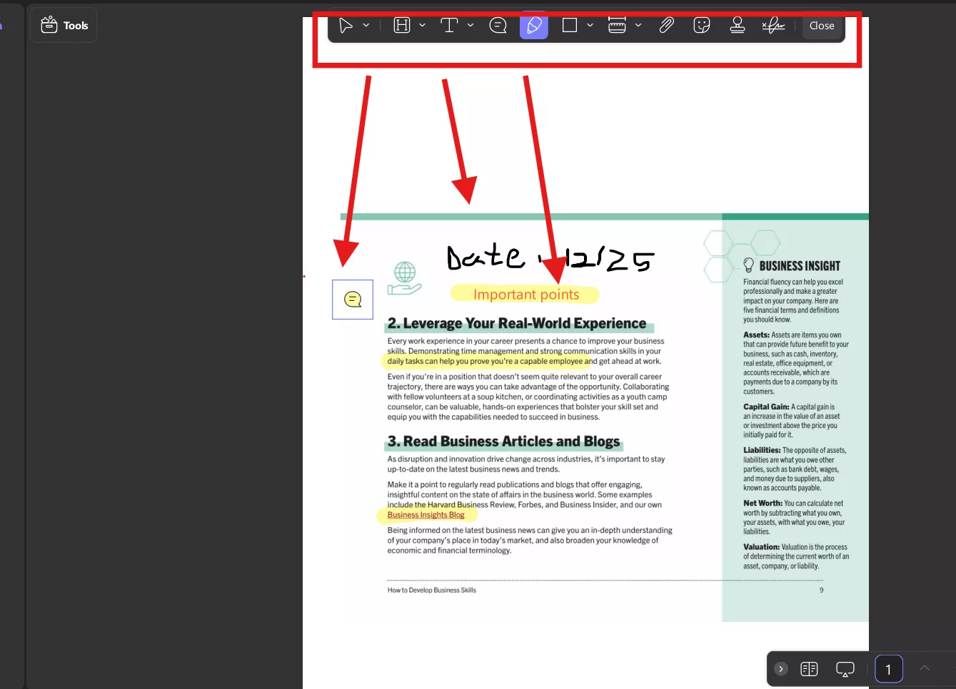 Various Annotate and Edit PDF tools