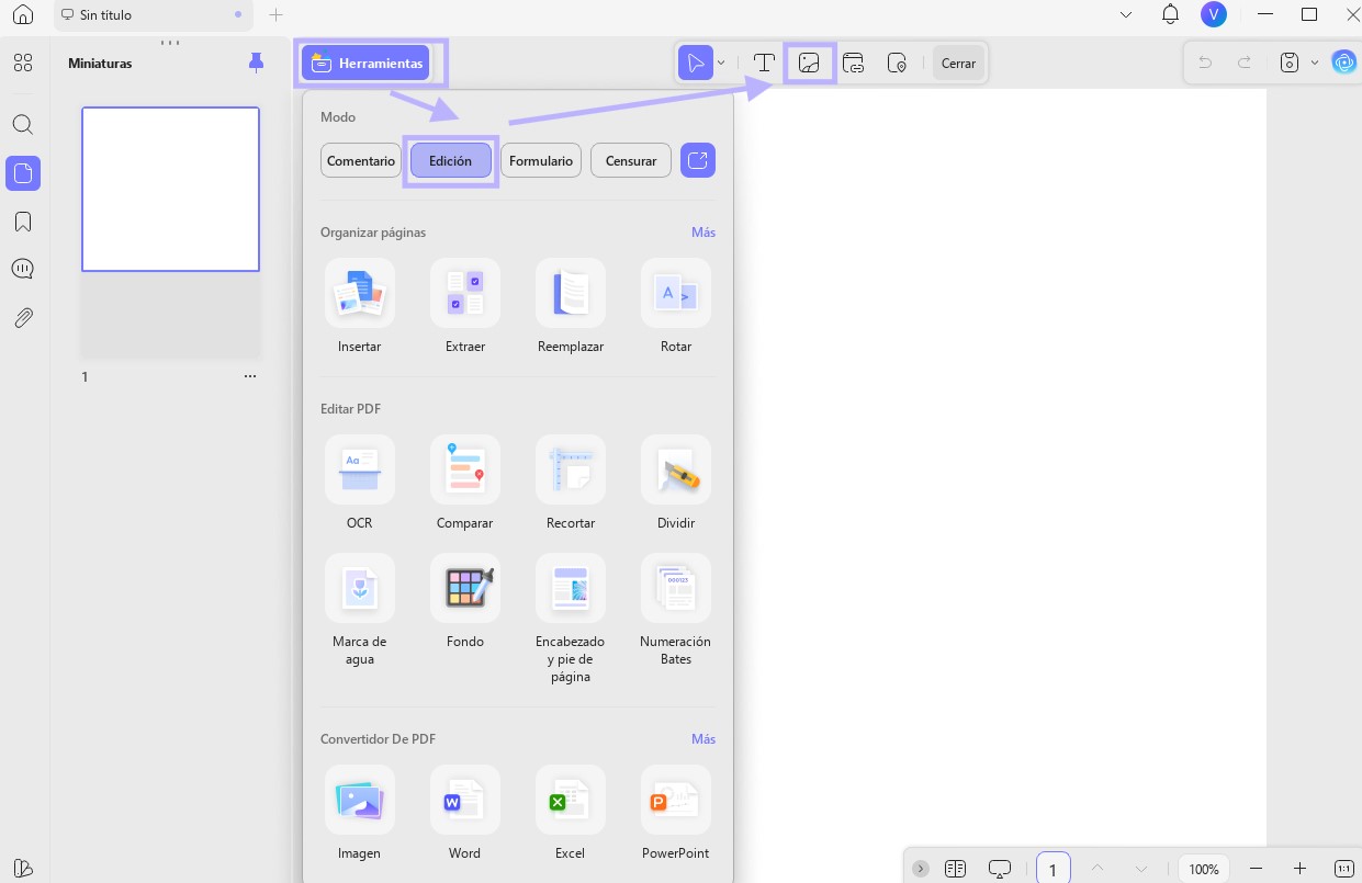 Editar imagen con UPDF para Windows 