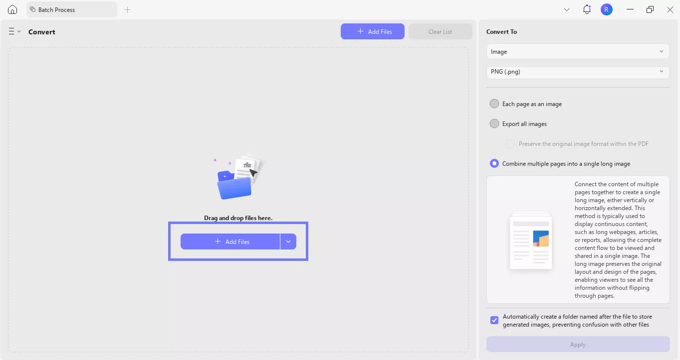 Alt text: add pdf files to merge pdf into one image updf windows