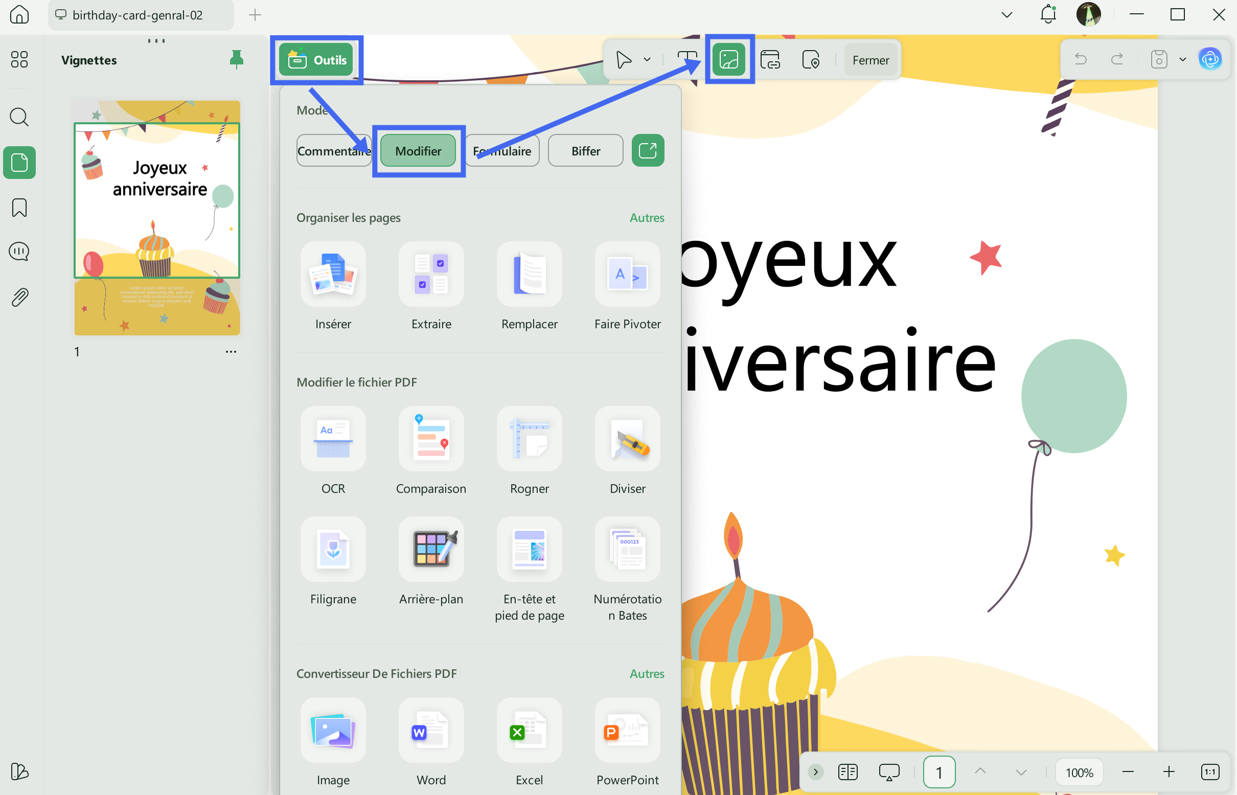 écrire sur un pdf