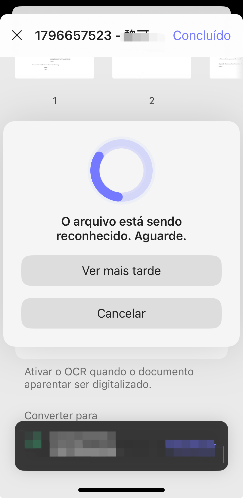 O arquivo está sendo reconhecido. 