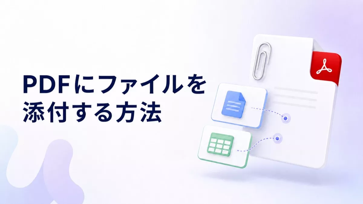 PDFにファイルを添付する方法：追加・確認の手順を解説