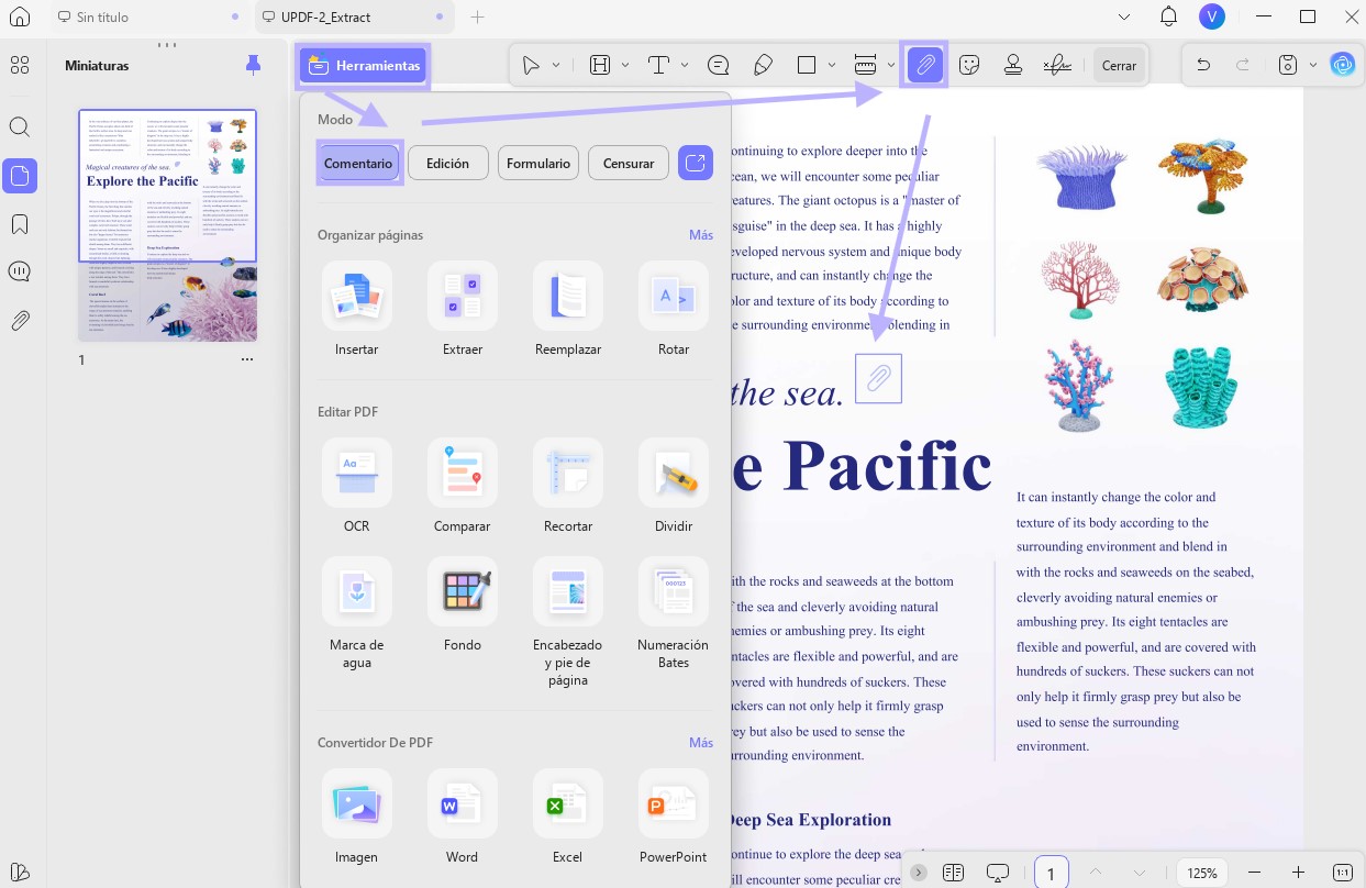Adjuntar Google Map a un PDF con UPDF en Windows