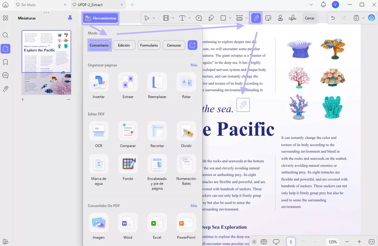 Adjuntar Google Map a un PDF con UPDF en Windows