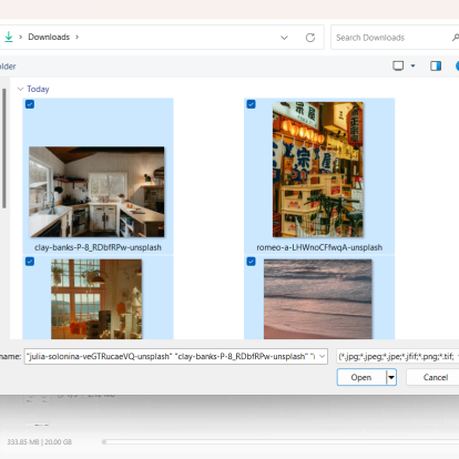 select all images to batch convert to PDF with UPDF