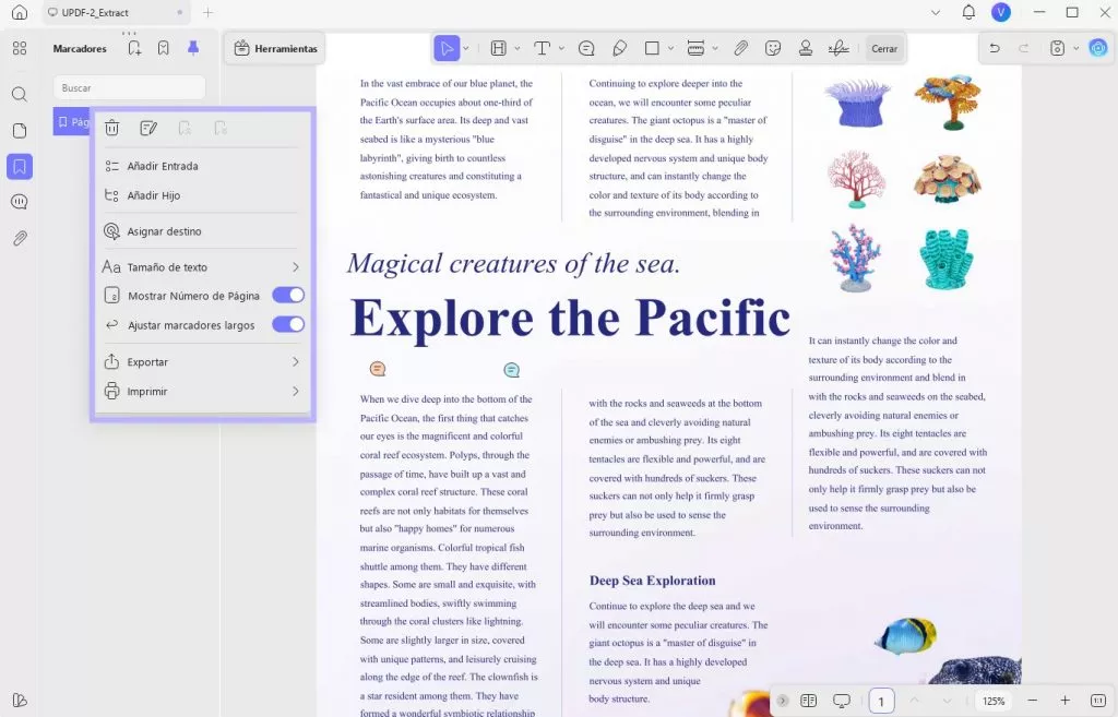 agregar marcadores infantiles a pdf gratis