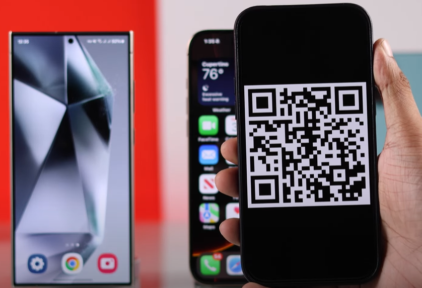 Alt text: Carrier-provided eSIM activation code in the form of a QR code required for transfer to iPhone