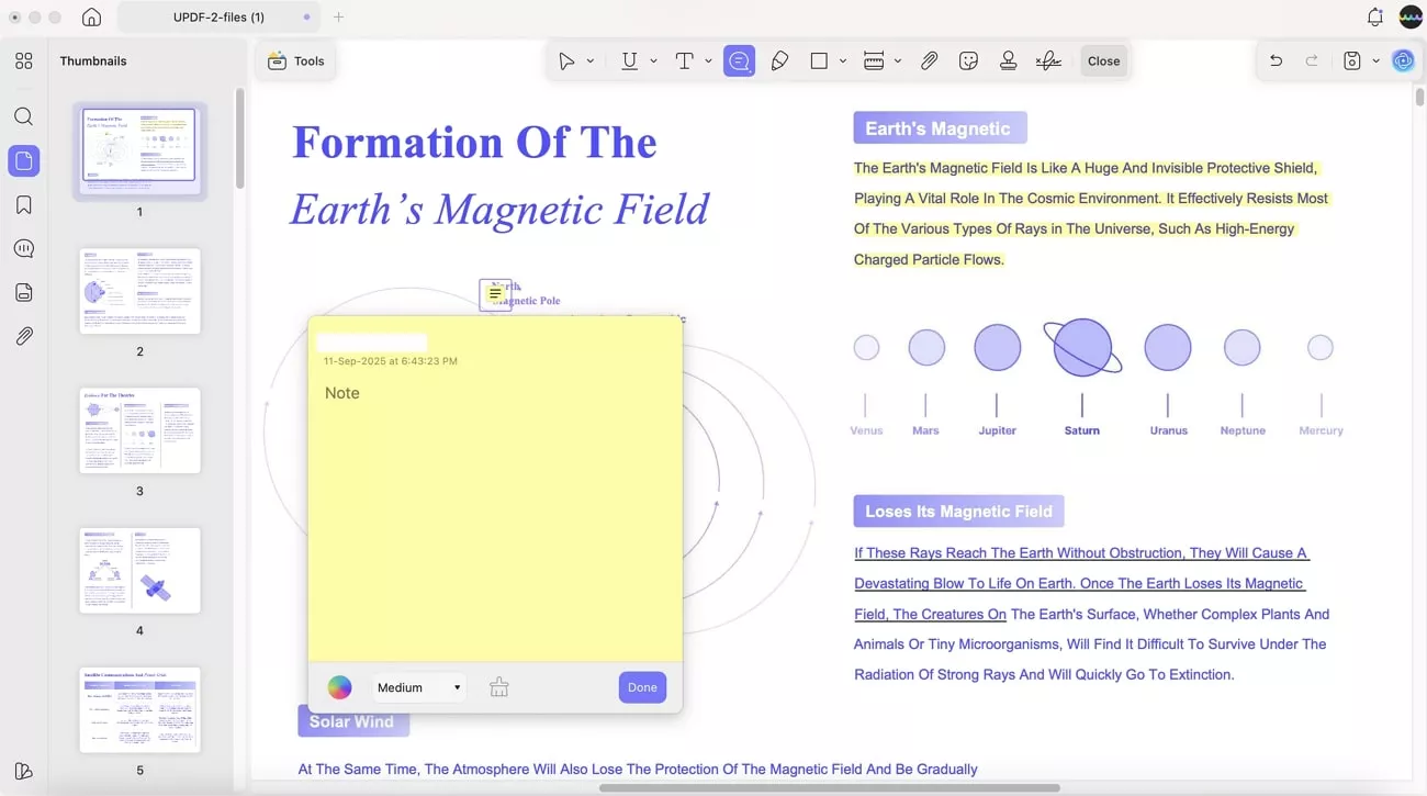 annotate the pdf 
