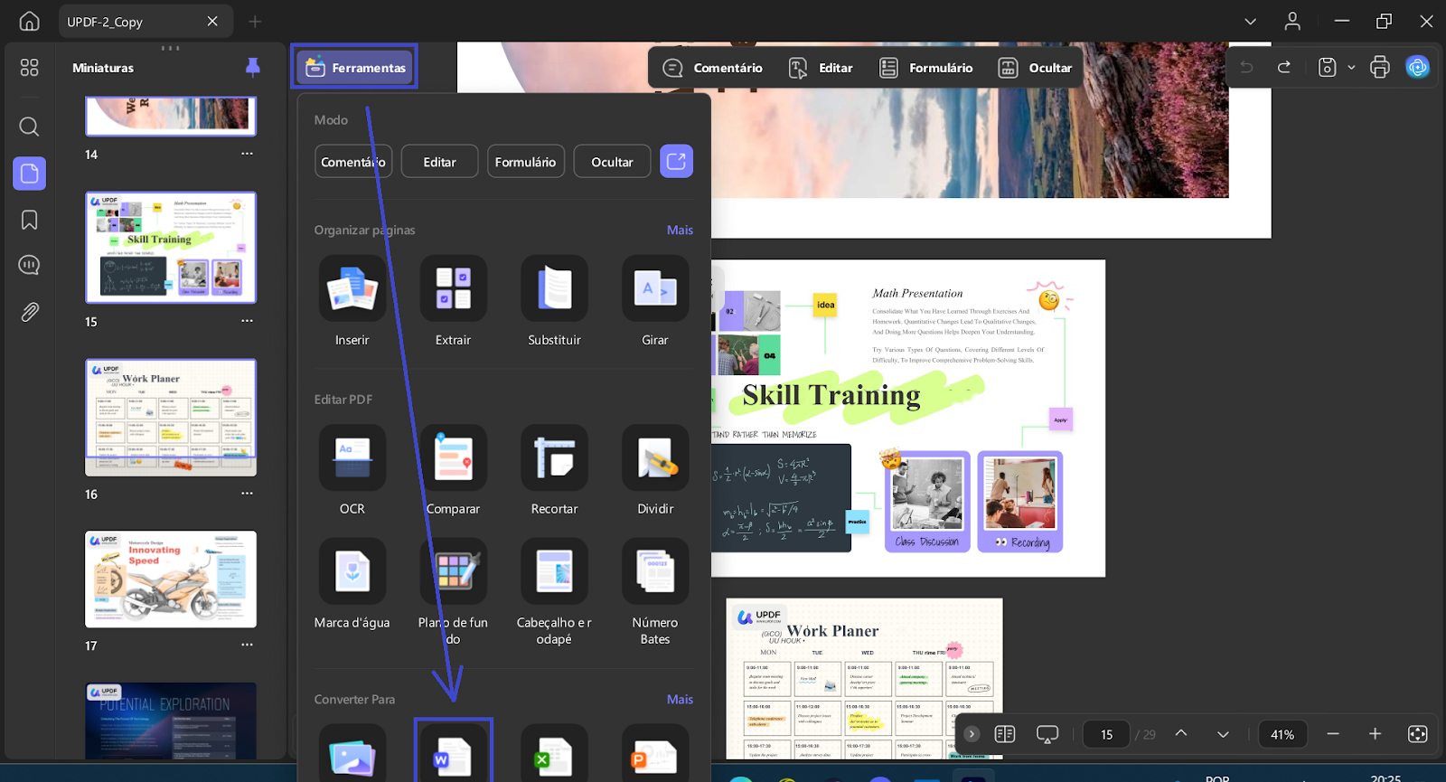 exportar pdf