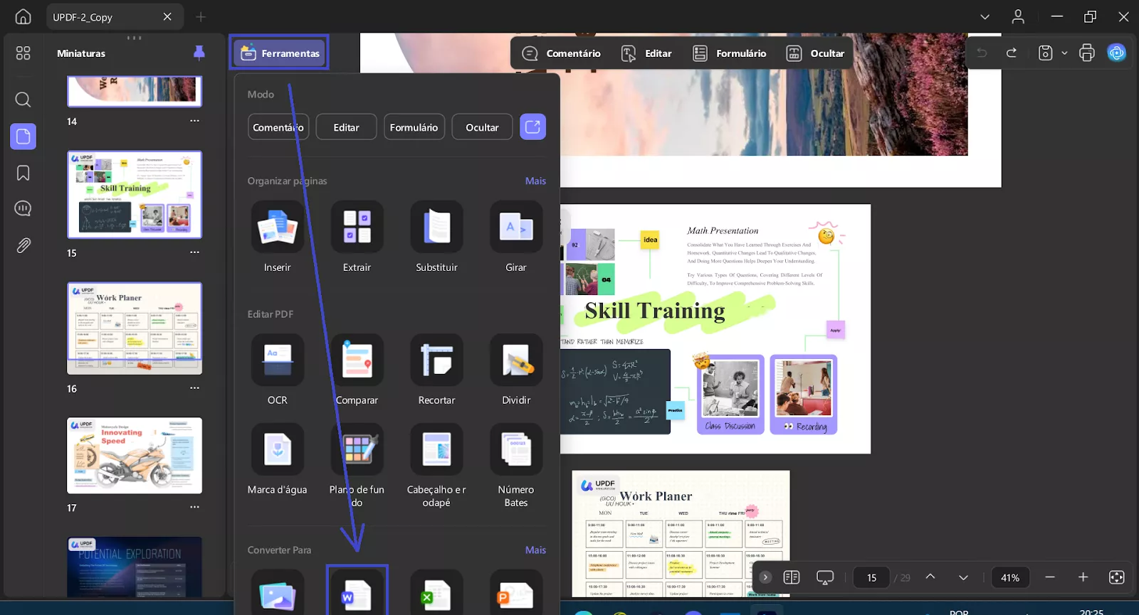 exportar pdf