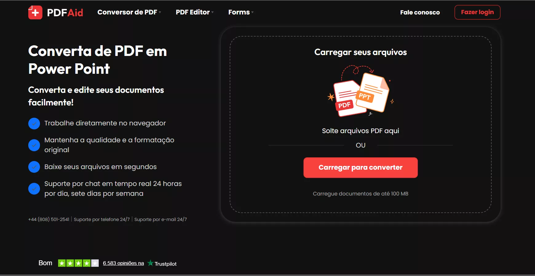 converta de pdf em ppt com pdfaid