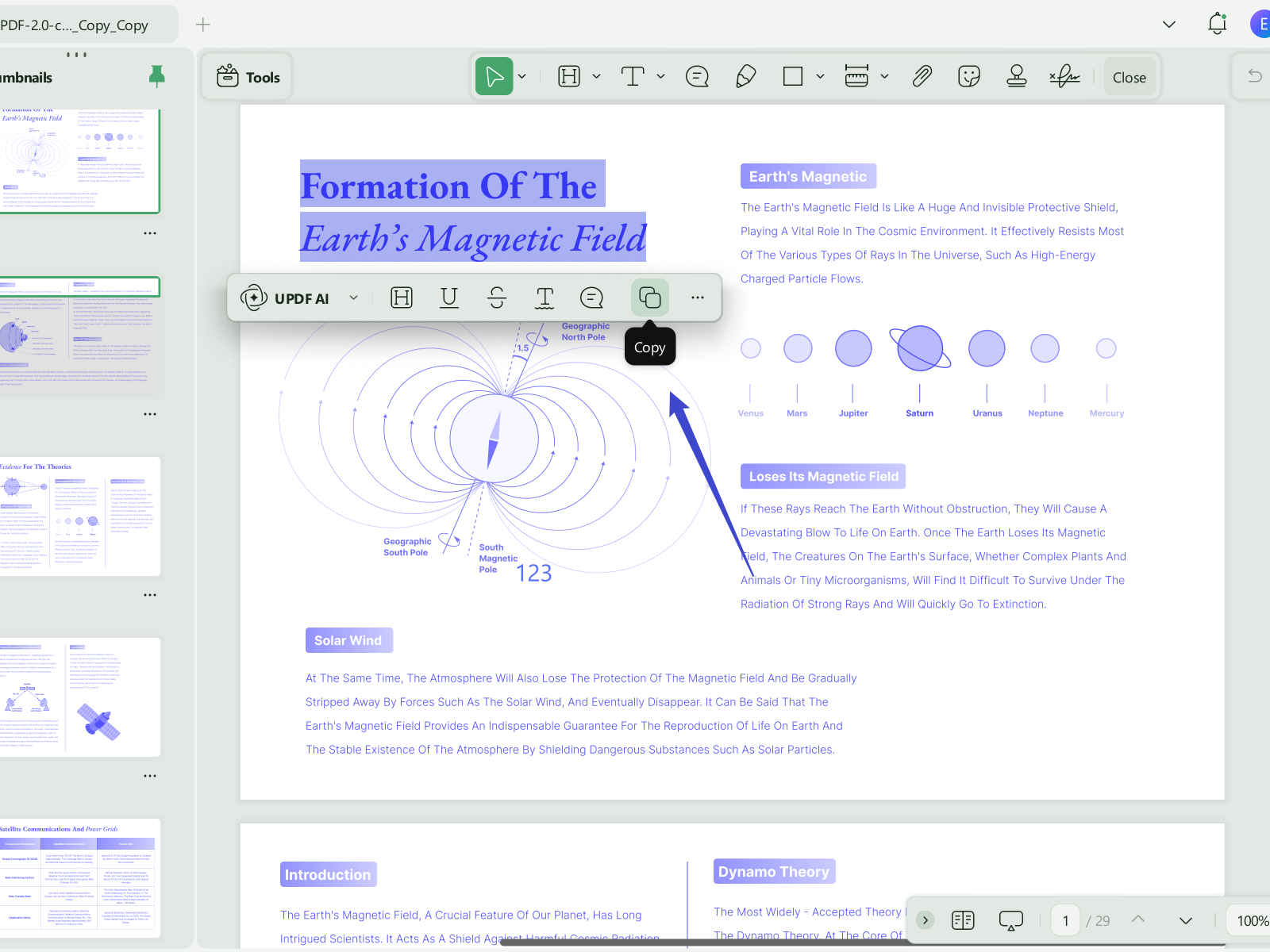 how to copy text from pdf