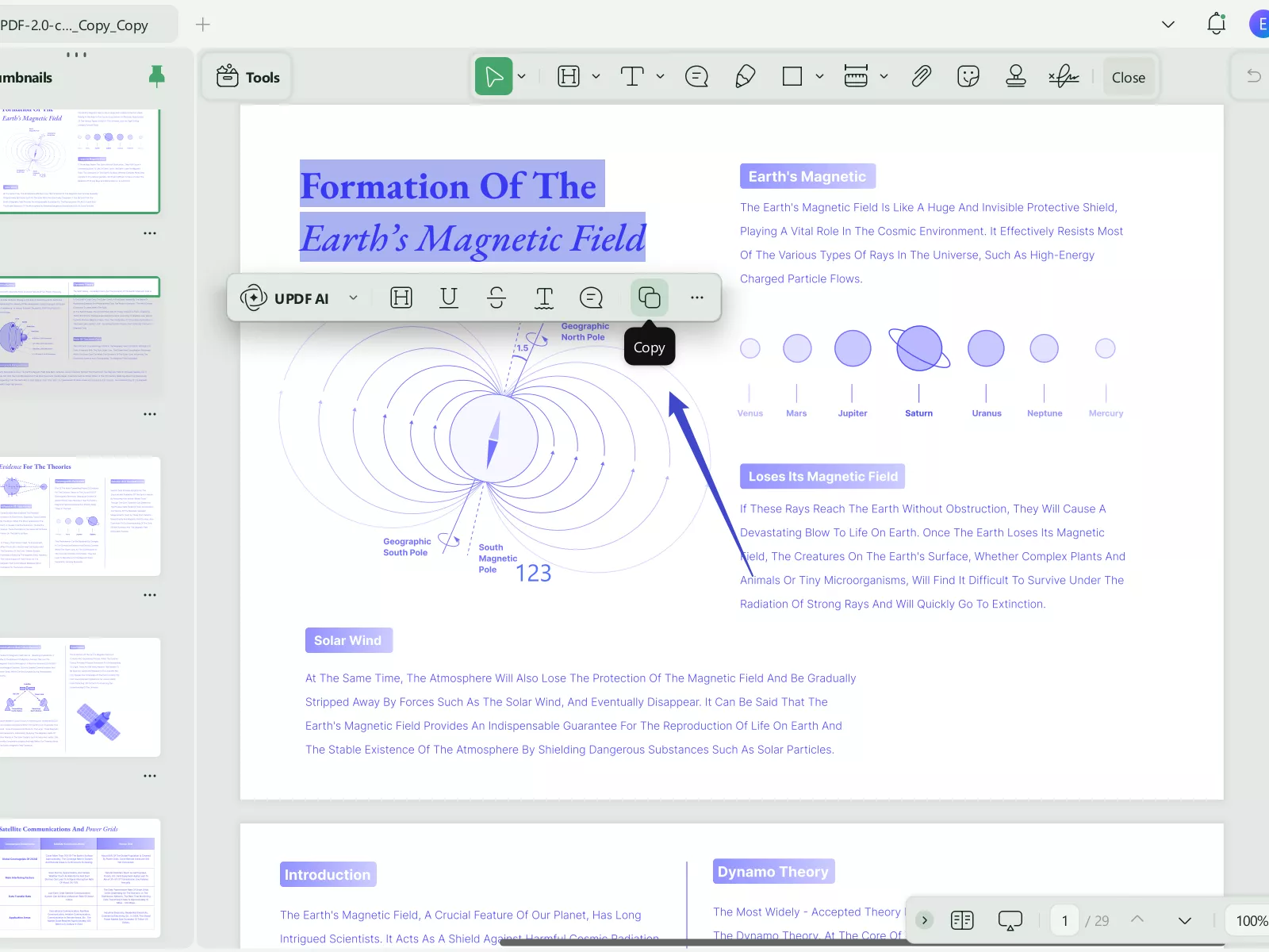 how to copy text from pdf