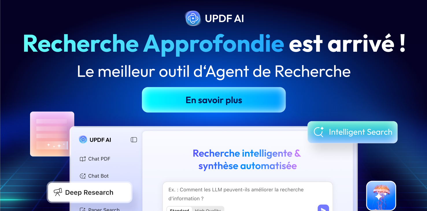 Recherche approfondie en ligne sur l'IA UPDF