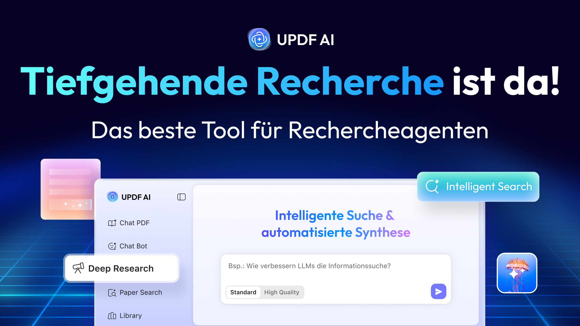 tiefgehende Recherche Ist da