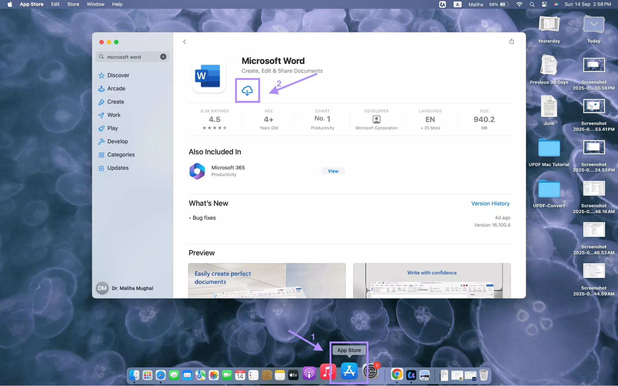 : download Microsoft word on mac