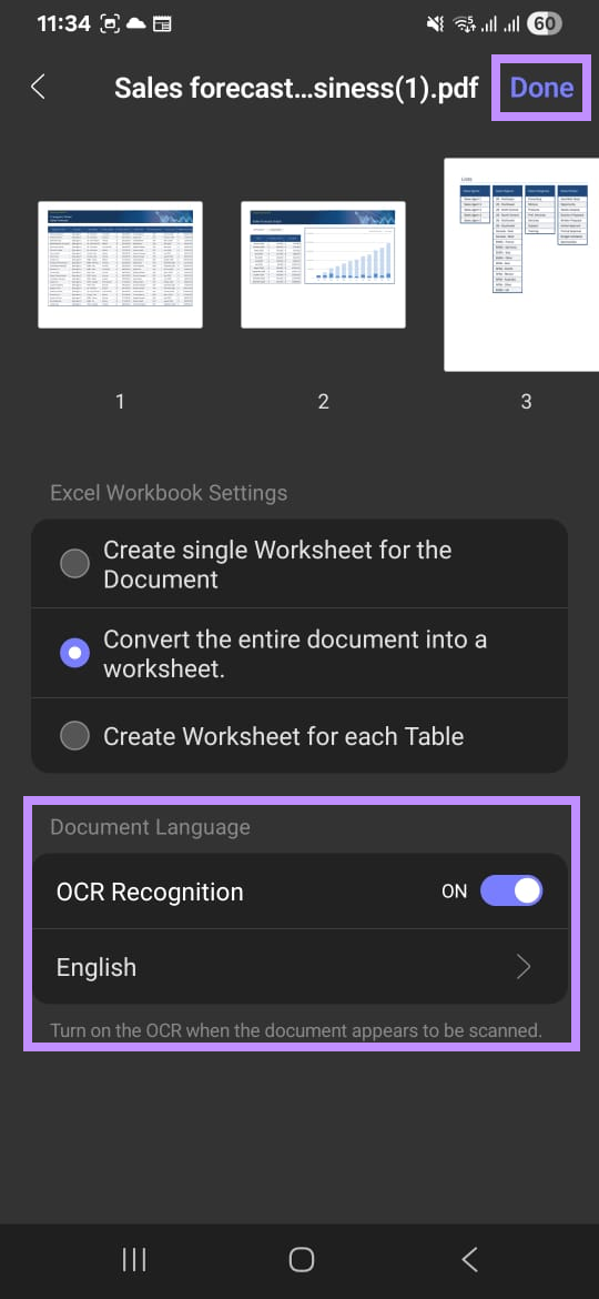  enable ocr and choose recognition languages updf ios