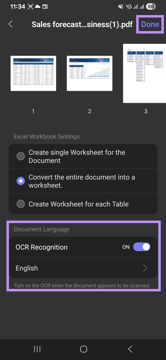  enable ocr and choose recognition languages updf ios