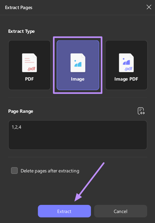  extract multiple pages from pdf updf windows
