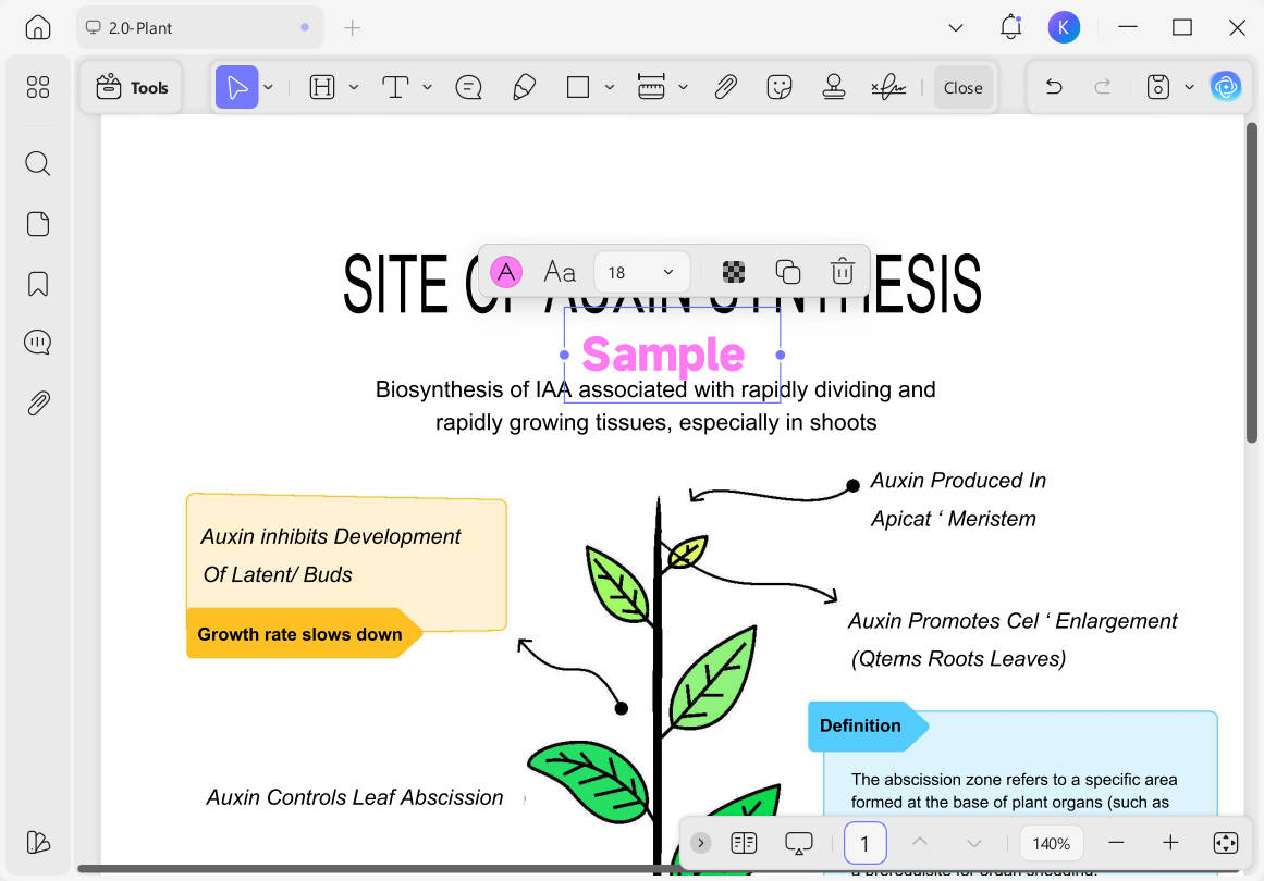 edit text color updf