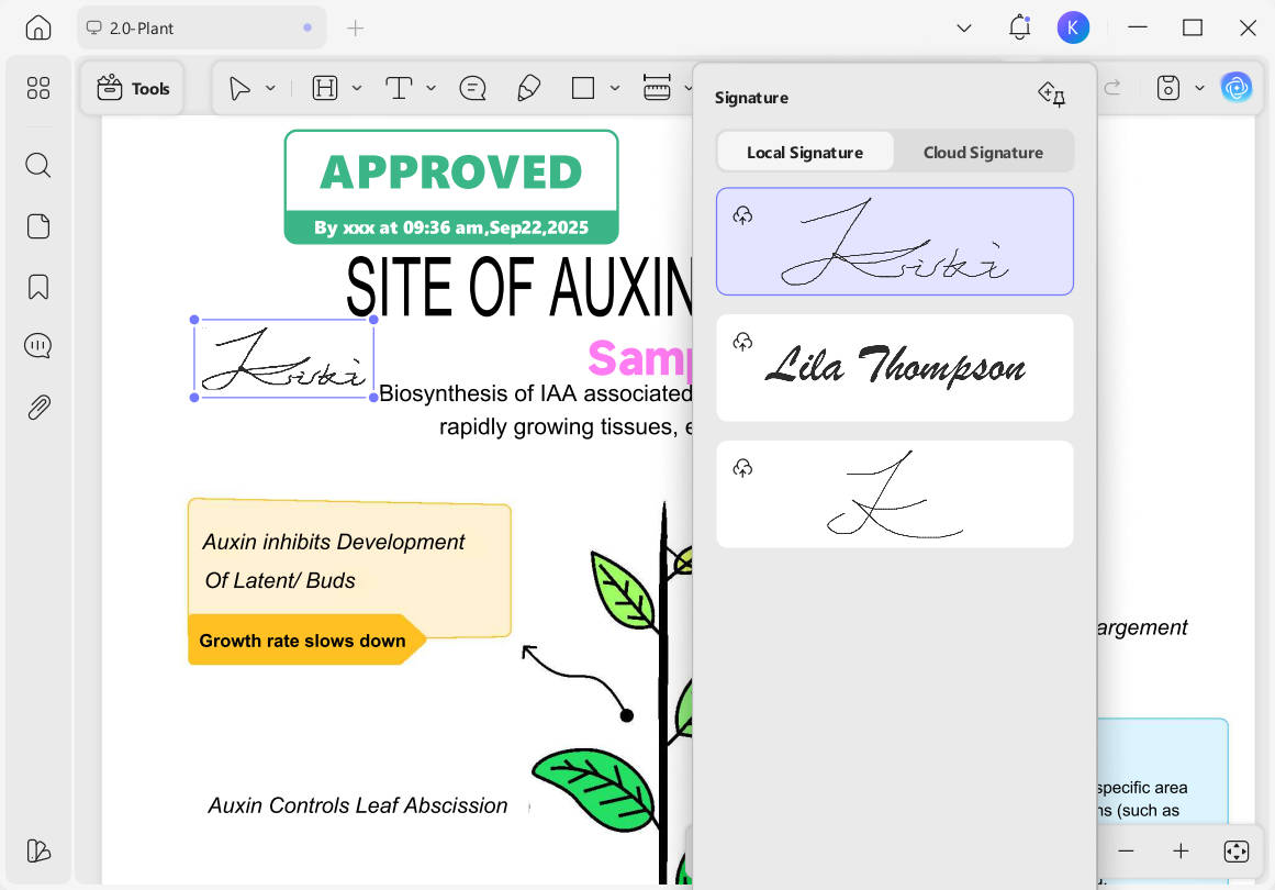 add signature to pdf