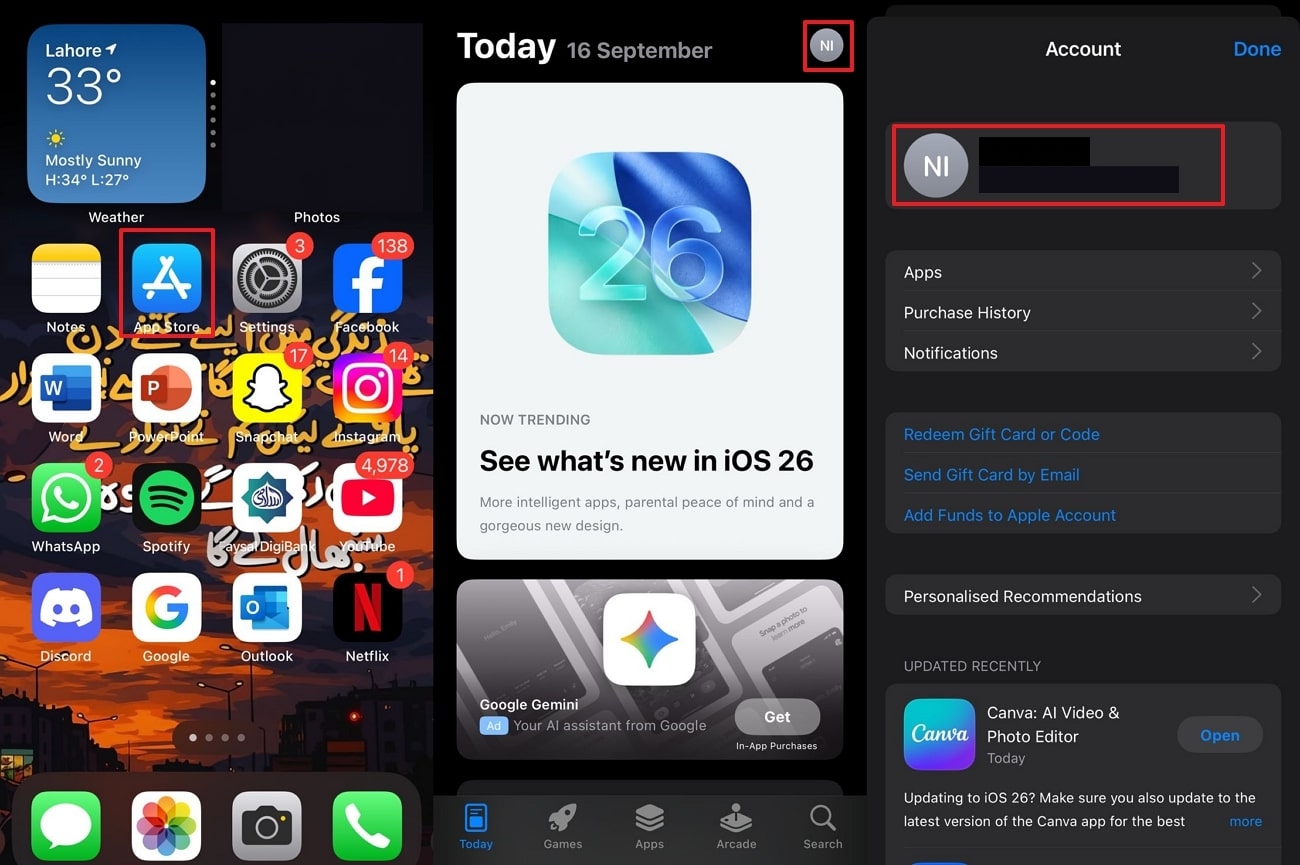 Image alt: open Appstore to access id
