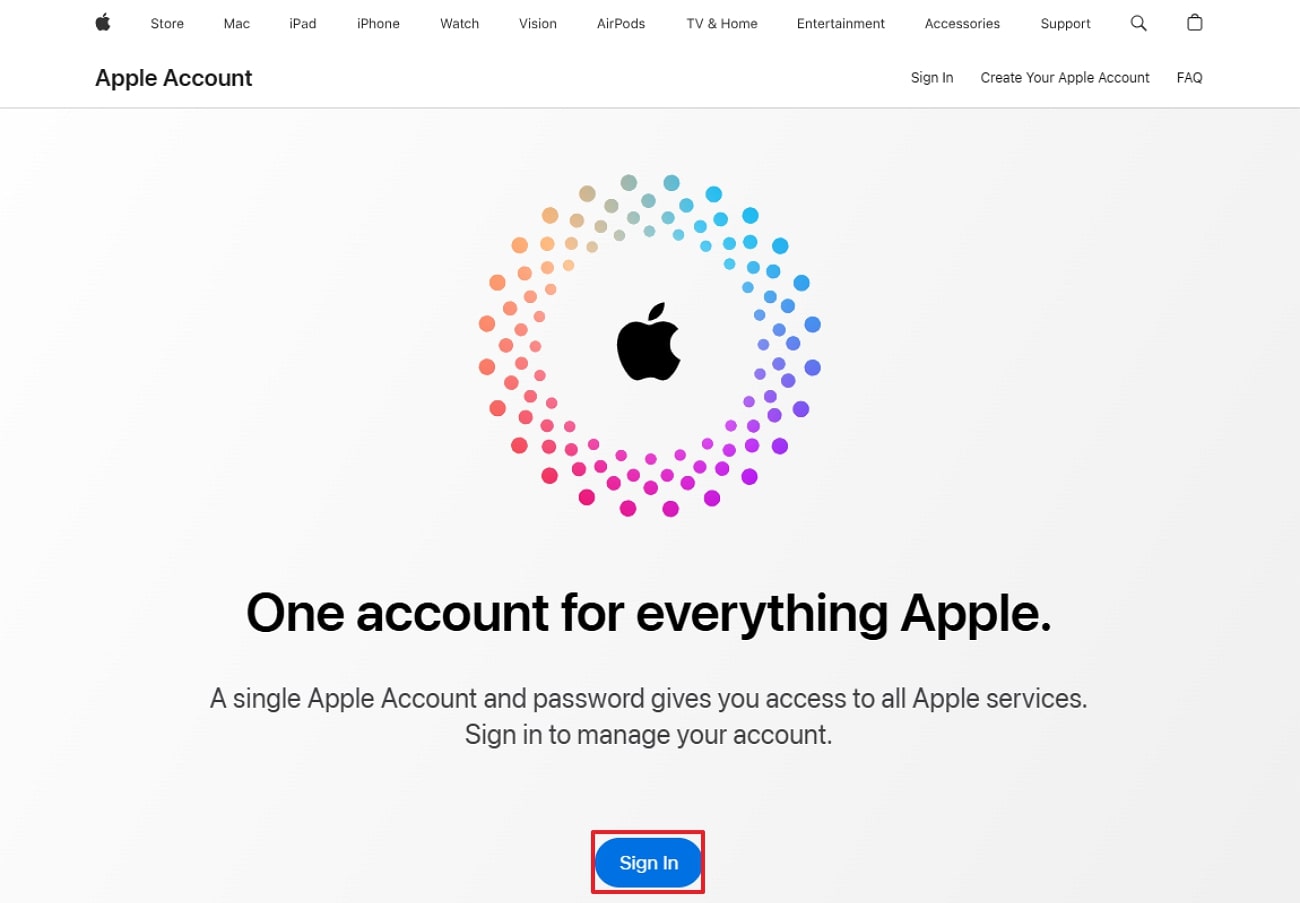 click on sign button