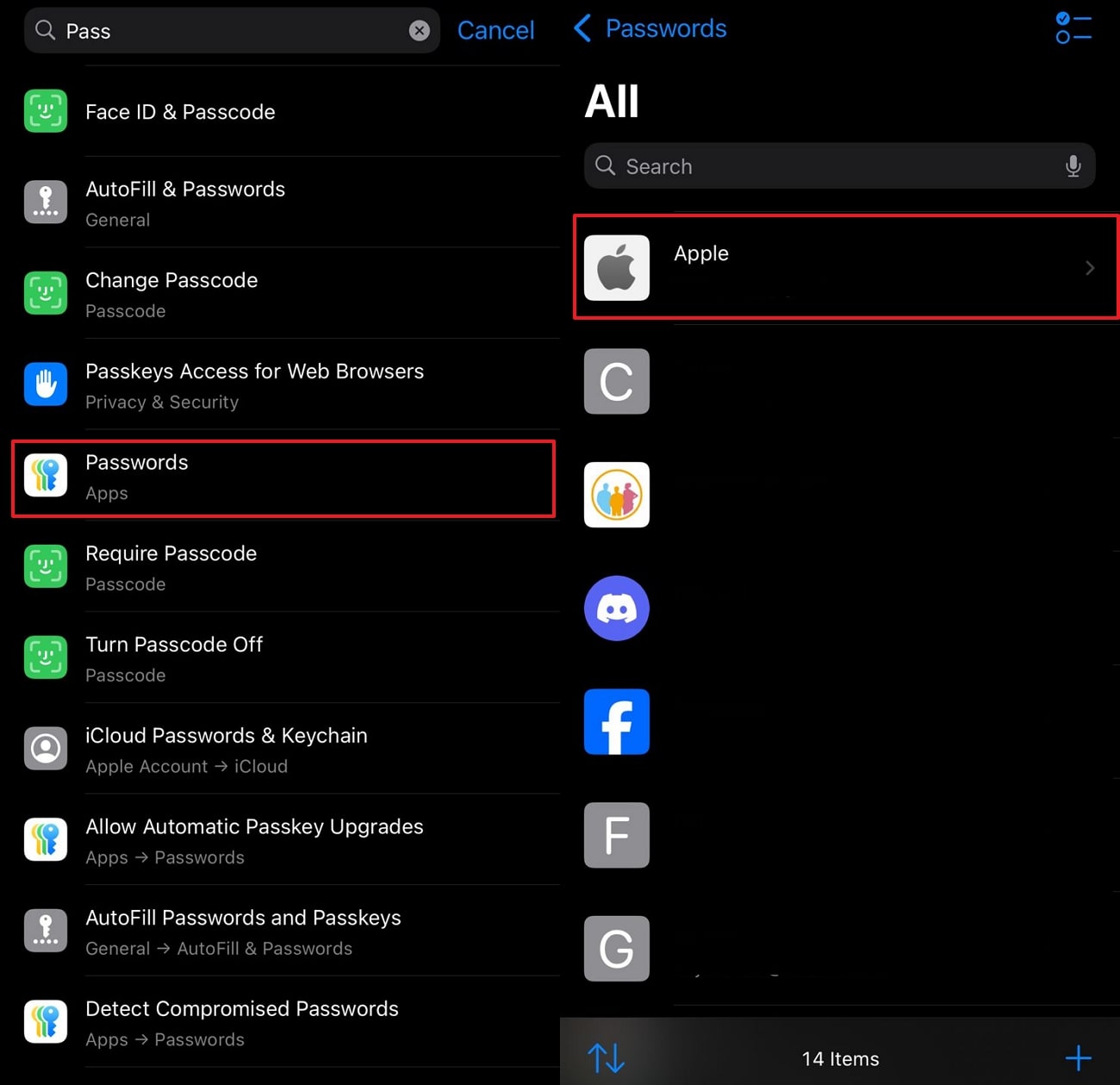 get your apple passwords