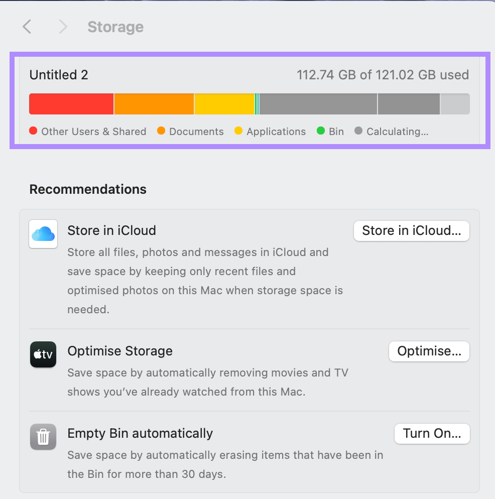  free up space mac