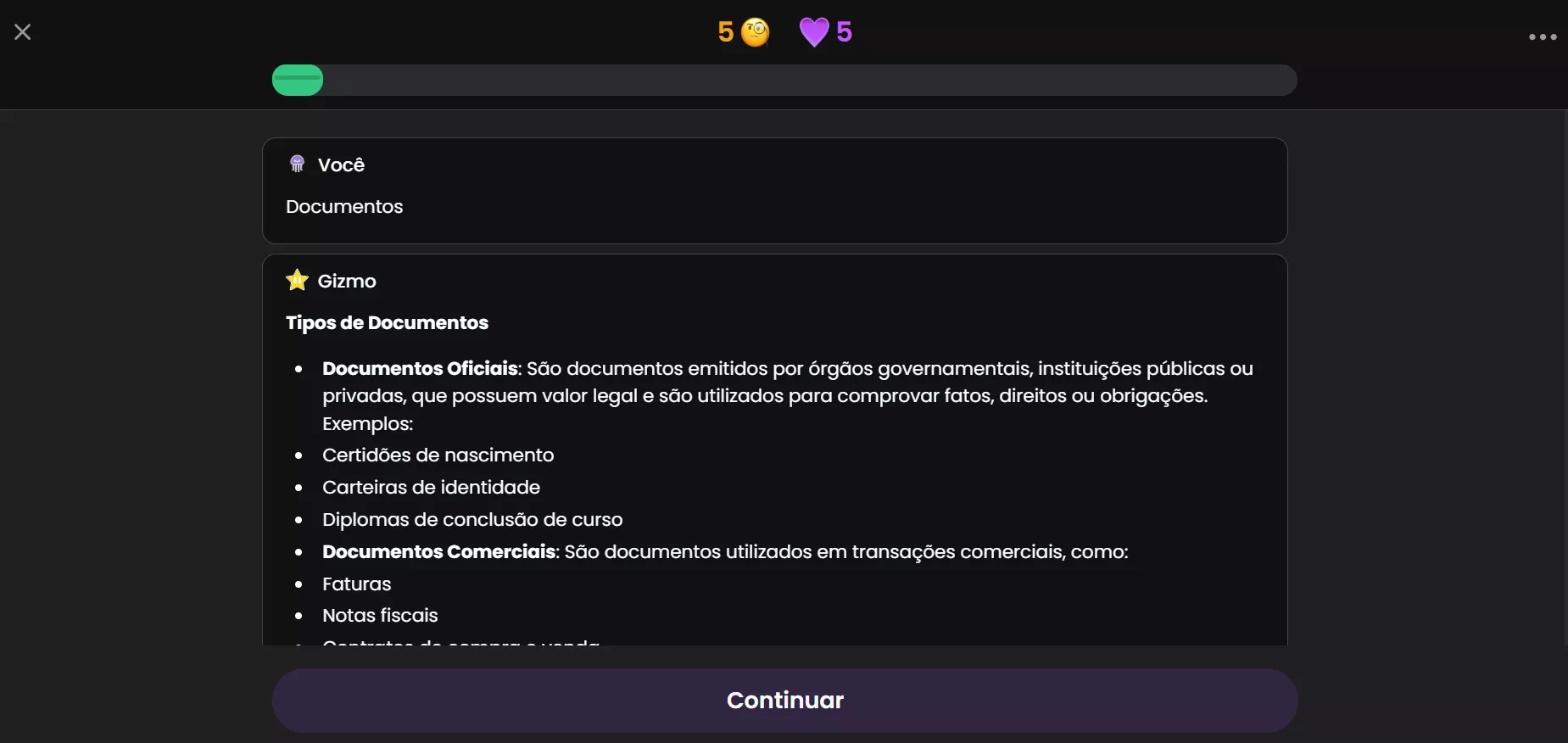 crie questionários de recall