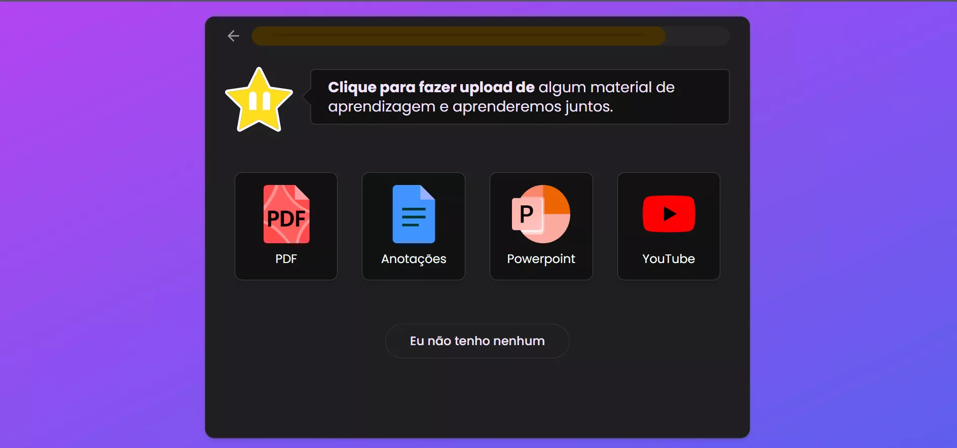 fazer upload