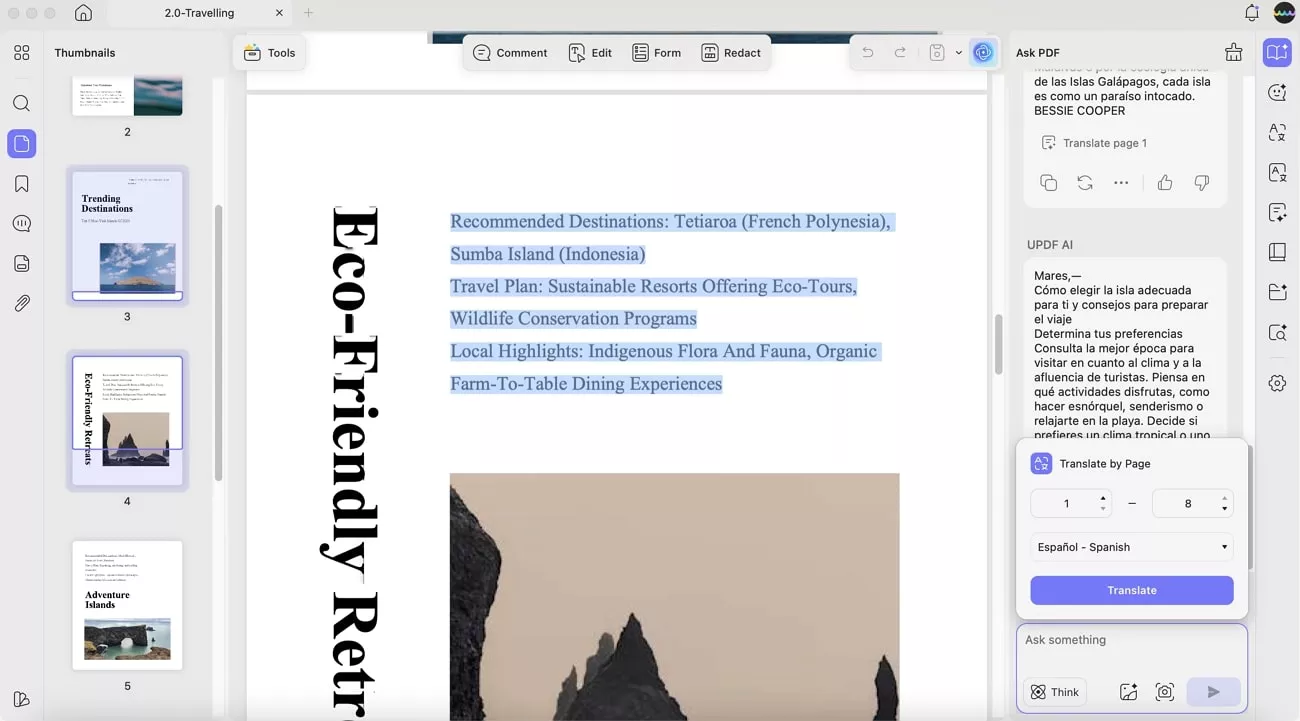 translate text in various languages