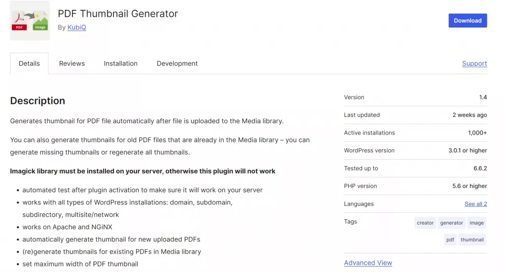 PDF Thumbnail Generator