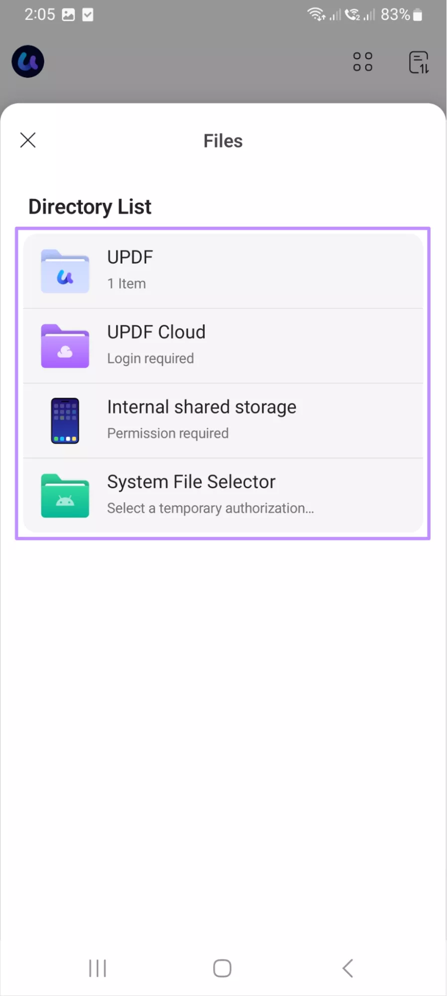 import pdf for conversion on android