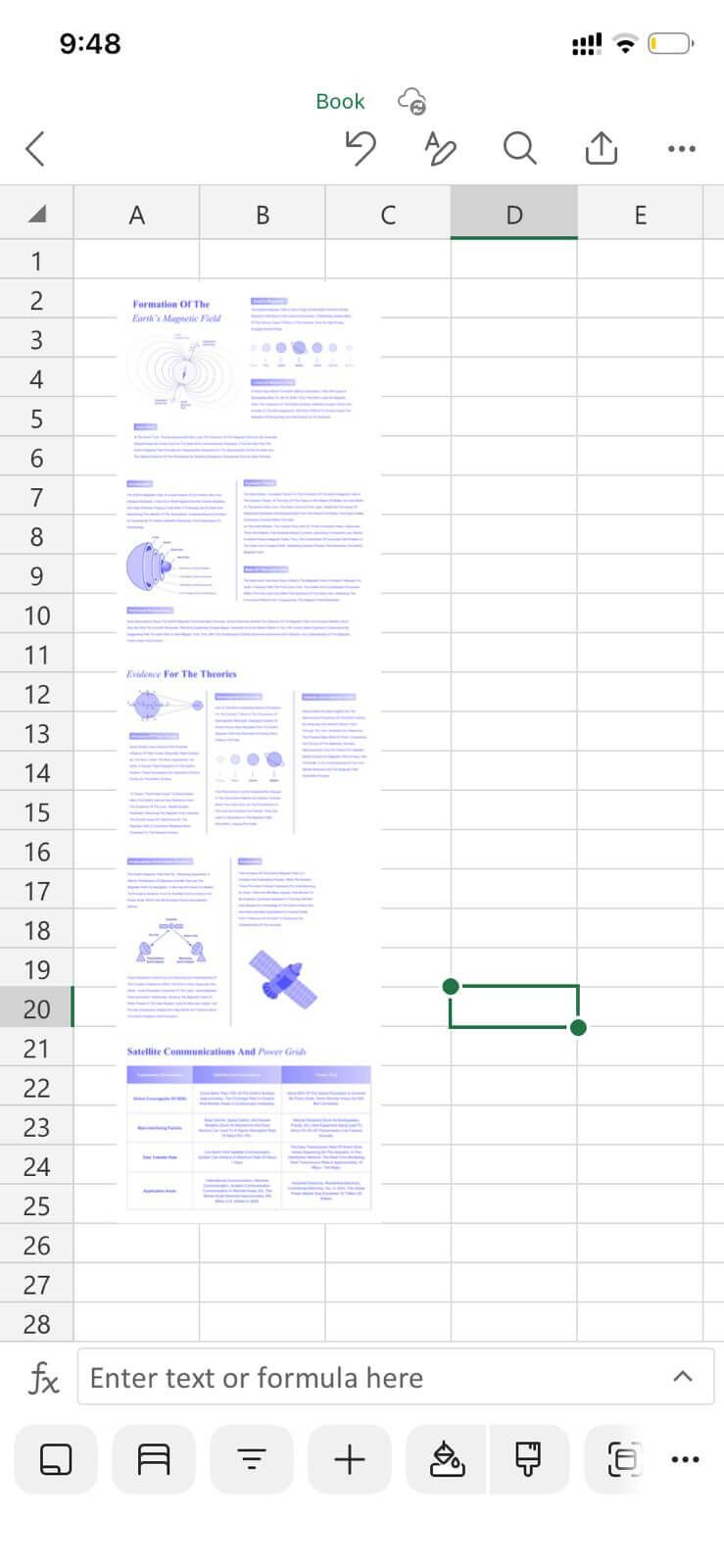 Alt text: insert your image in excel updf android