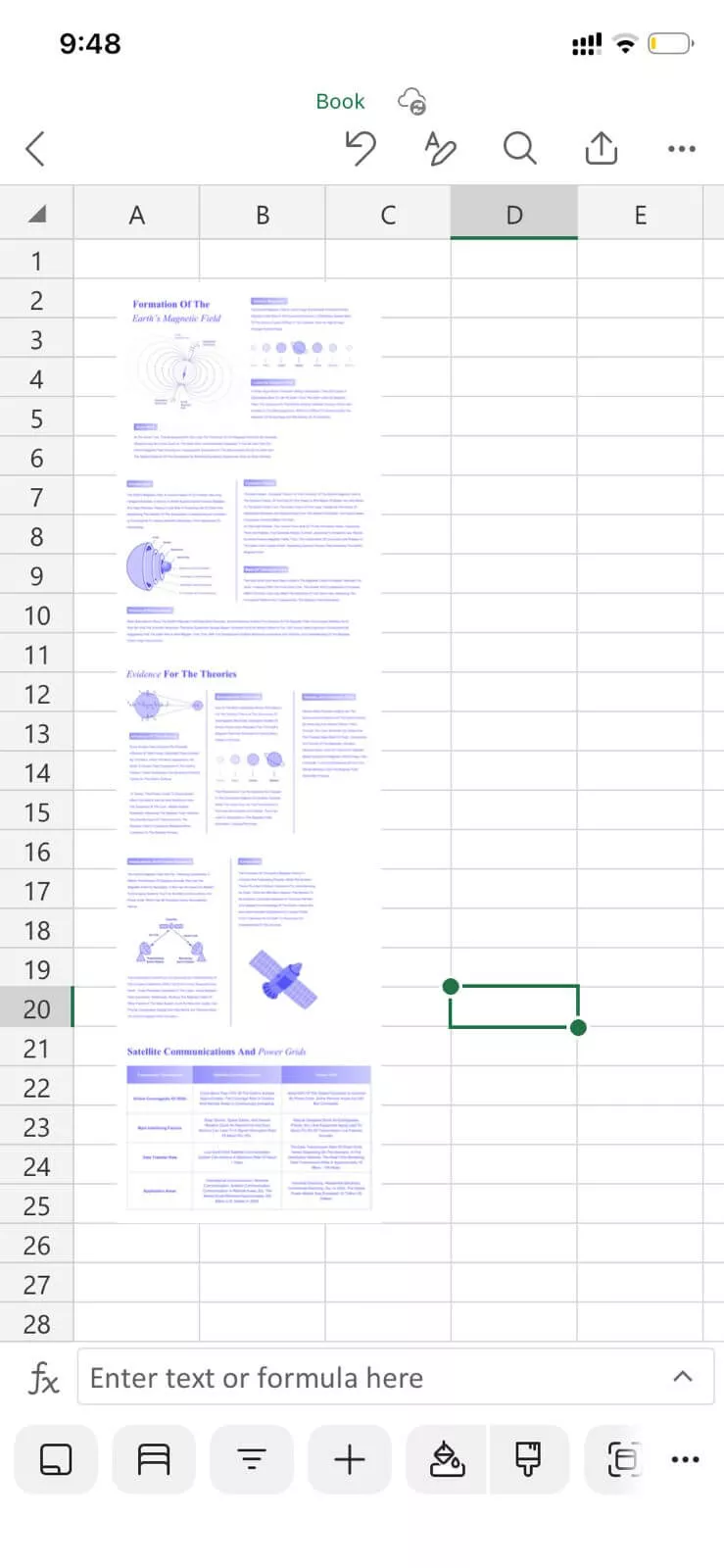 Alt text: insert your image in excel updf android