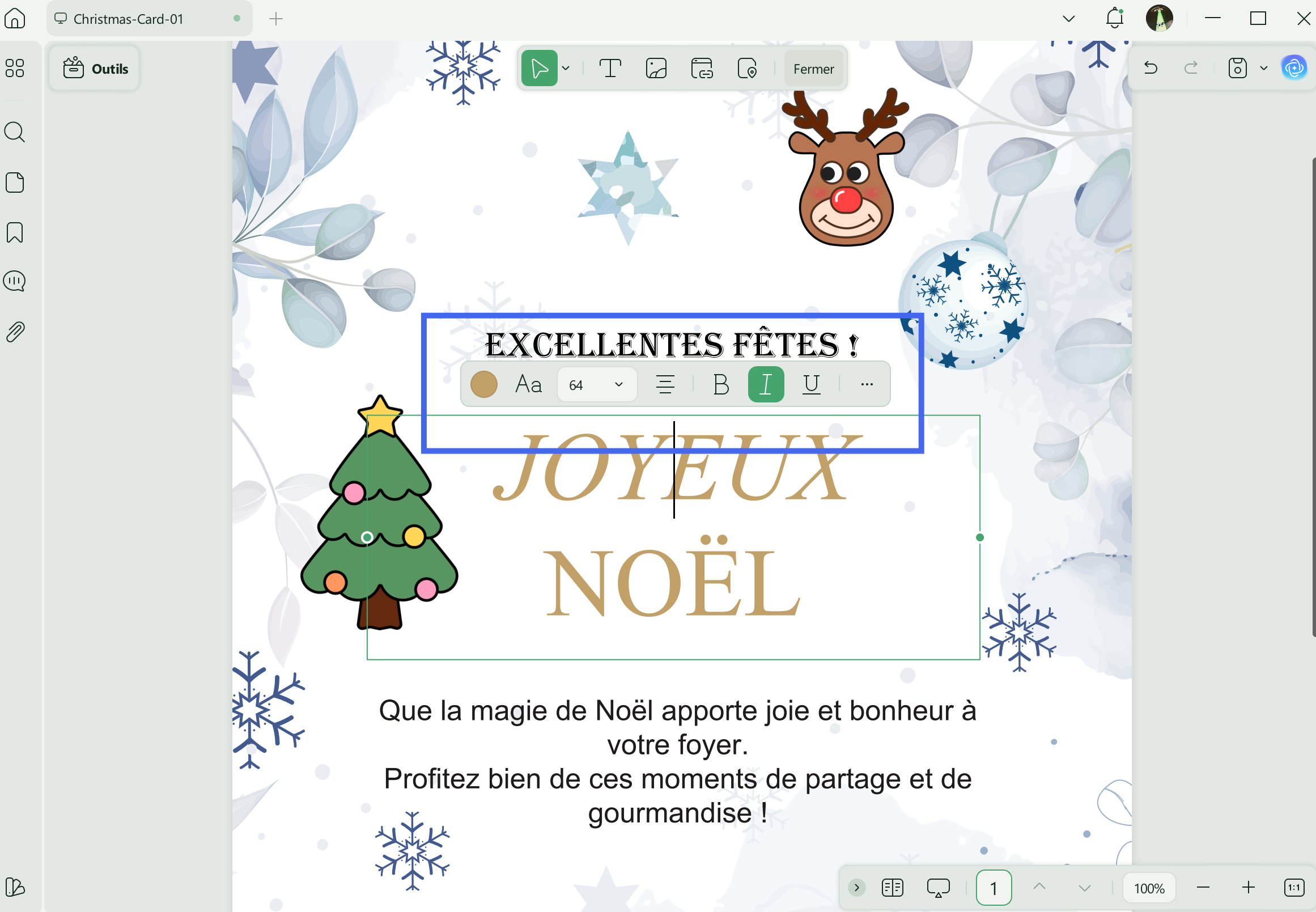 Sélectionnez l'option « Texte » dans le menu situé en haut avec UPDF.