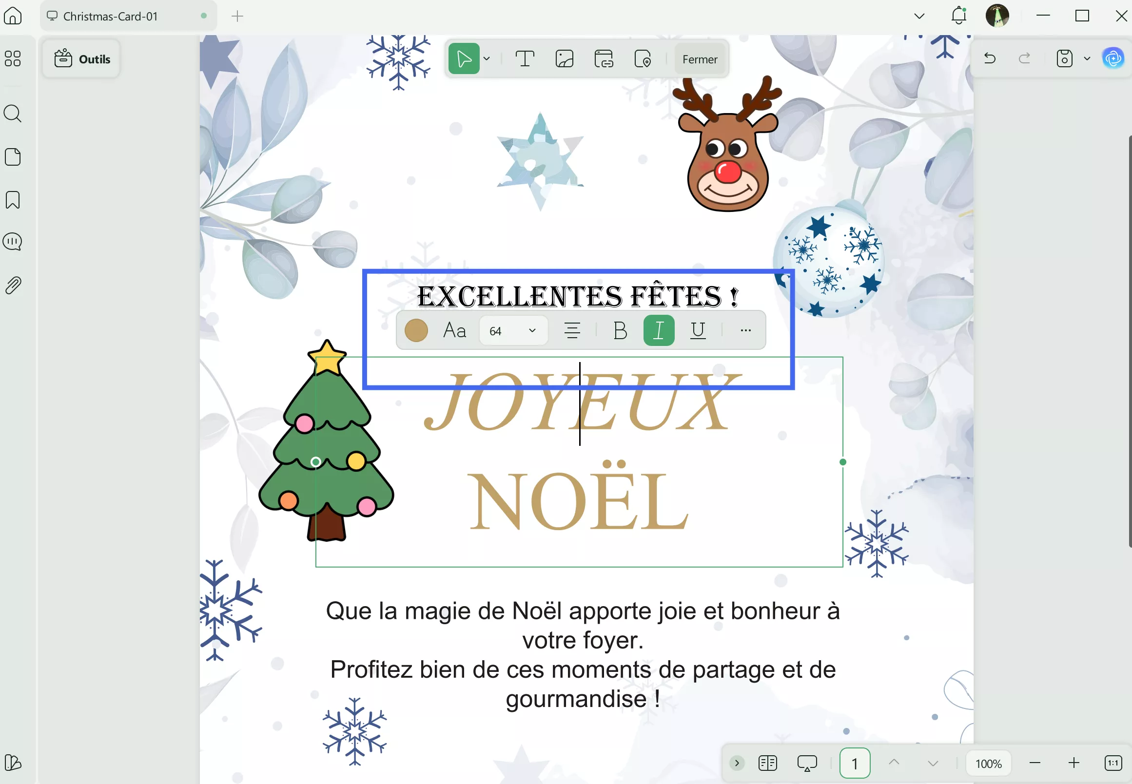 message de joyeuses fêtes UPDF