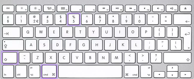 open screenshot toolbar in mac