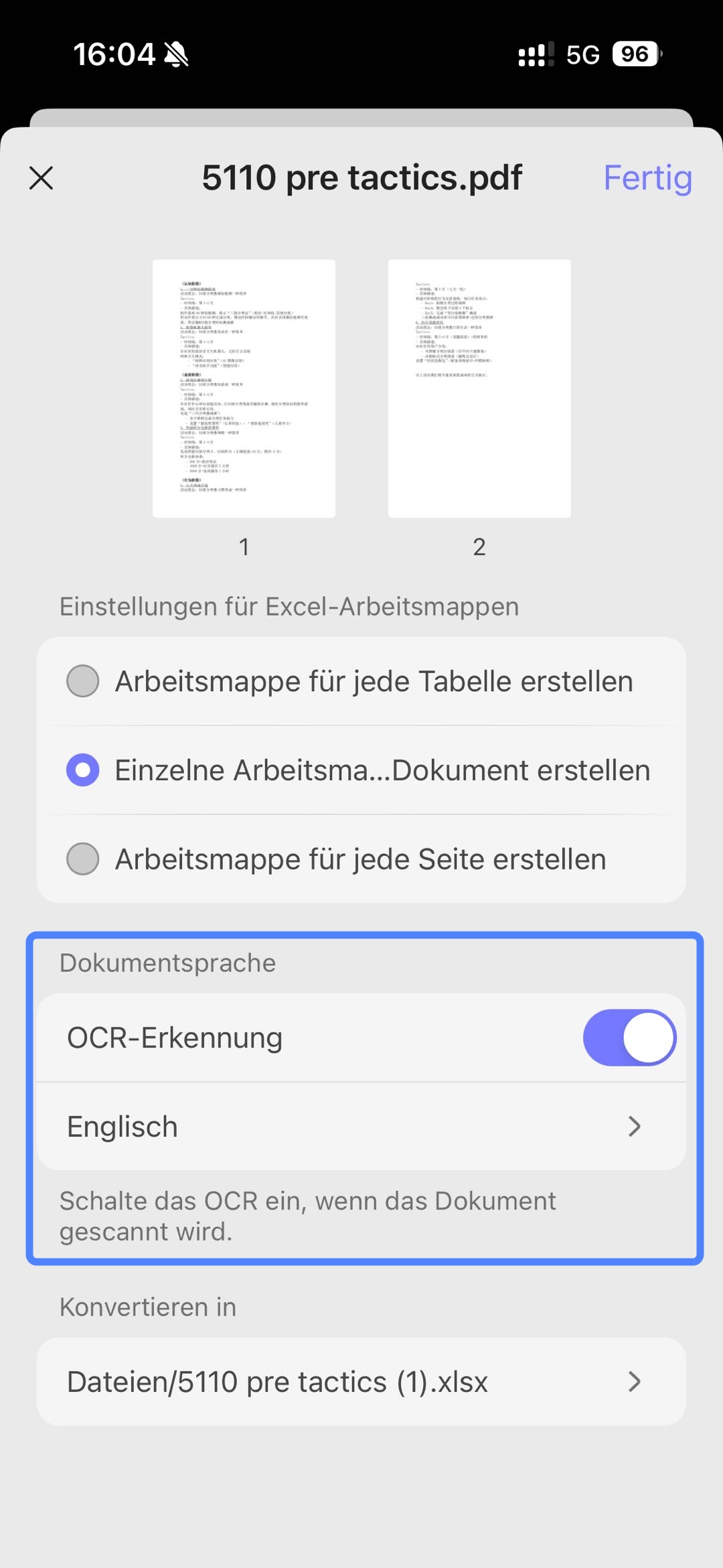 OCR-Erkennung