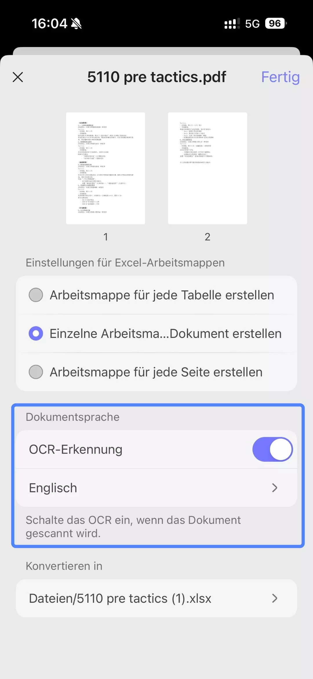 OCR-Erkennung