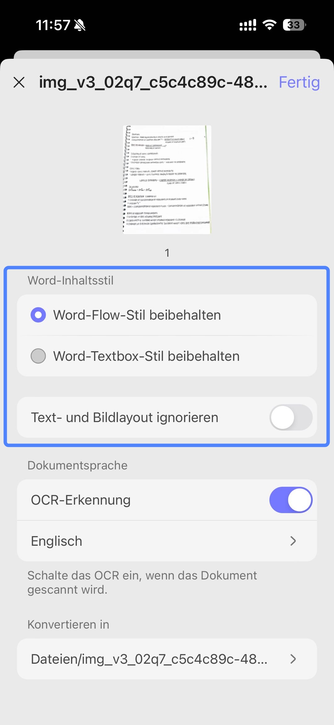 iLovePDF PDF in Word umwandeln - Alternative UPDF