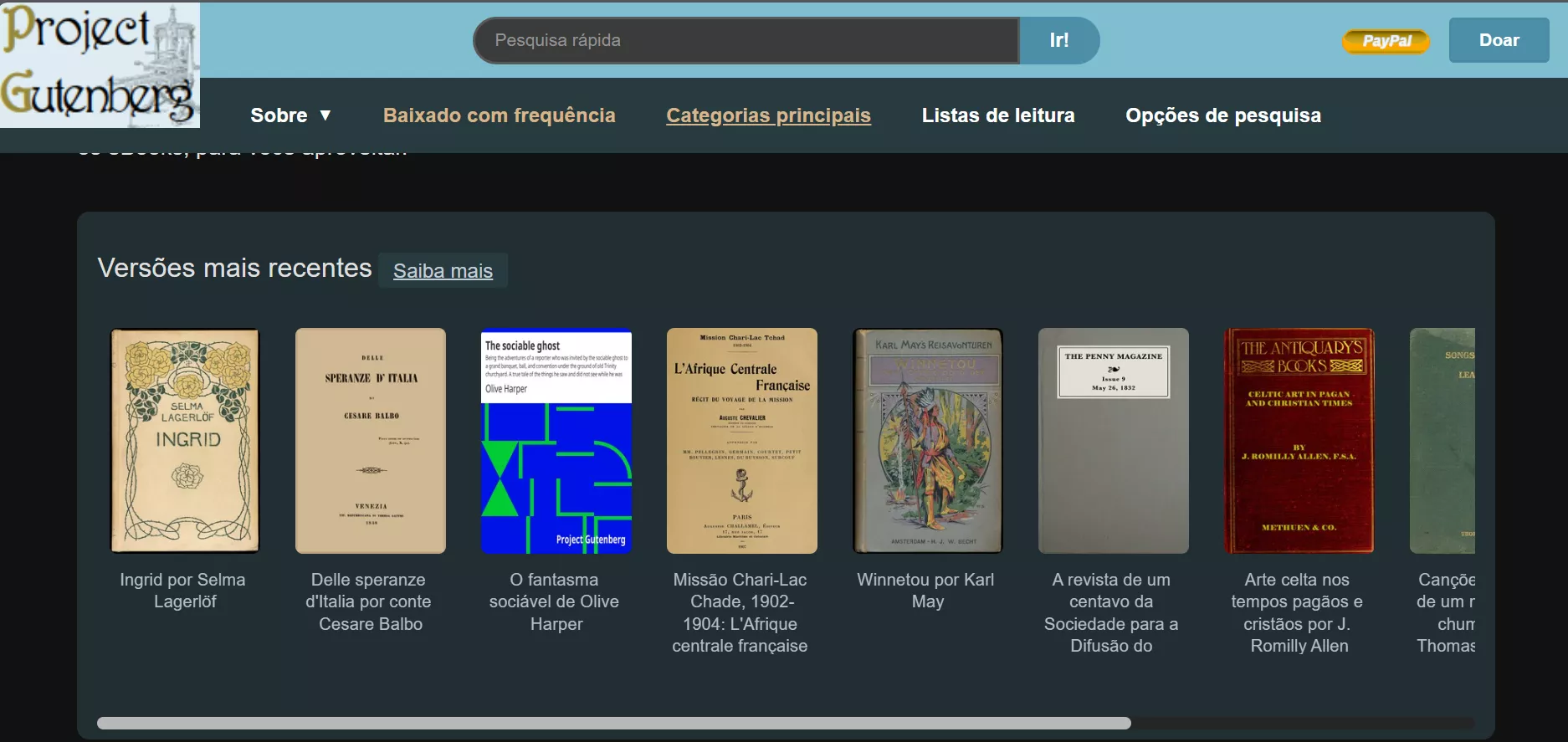 project gutenberg