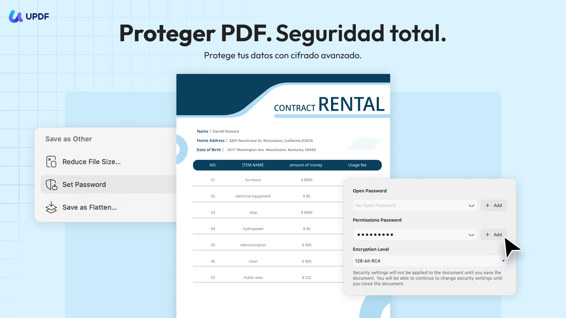 Ocultar carpeta en iPhone con updf ios