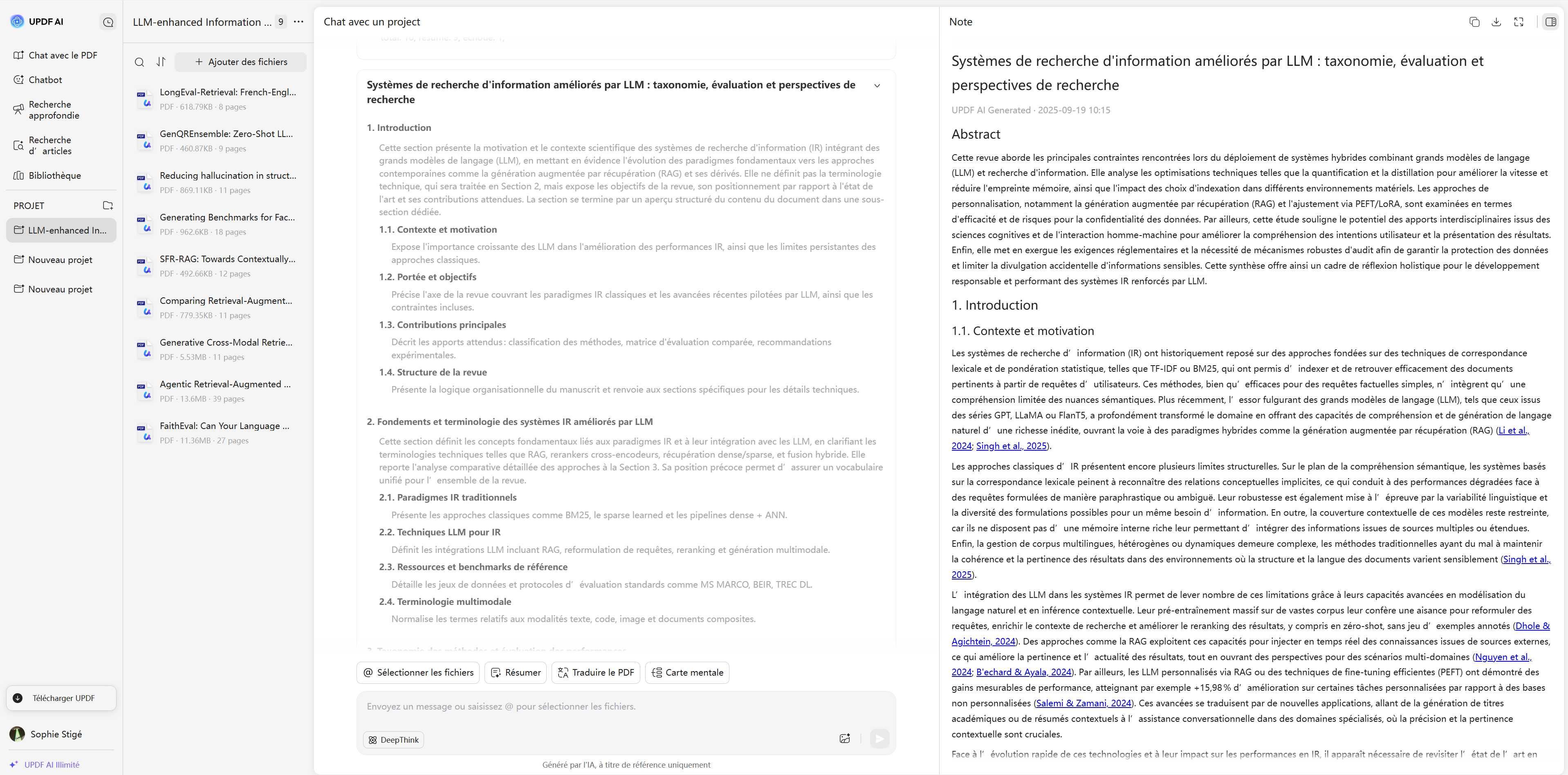 la recherche approfondie est importante